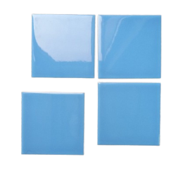 Gạch vuông xanh da trời bóng phẳng