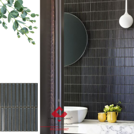 Gạch mosaic rạn xám đậm