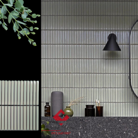 Gạch mosaic thanh que xanh bơ 