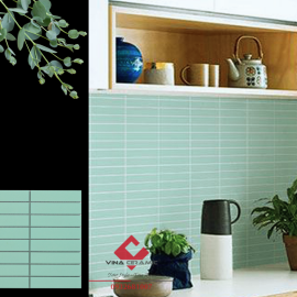 Gạch mosaic xanh lá nhạt mờ