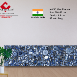 Đá Alan Blue - A 300x80x1,5 cm