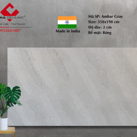 Đá Amber Grey 350x198x2 cm