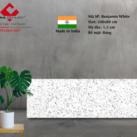 Đá Benjamin White 240x80x1,5 cm