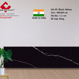 Đá Black Athena 300x80x1,5 cm