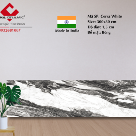 Đá Cersa White 300x80x1,5 cm