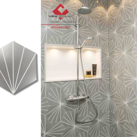 Gạch lục giác xám