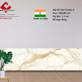 Đá Oro Creme A 300x80x1,5 cm
