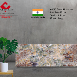 Đá Oscar Green - A 240x80x1,5 cm
