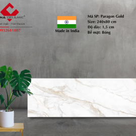Đá Paragon Gold 240x80x1,5 cm 
