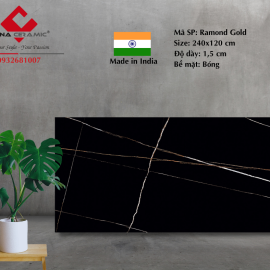 Đá Ramond Gold 240x120x1,5 cm