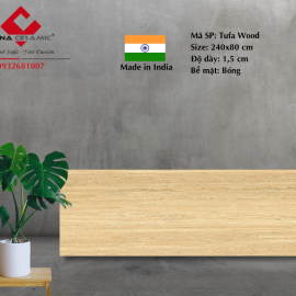 Đá Tufa Wood 240x80x1,5 cm