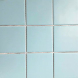 Gạch thẻ mosaic vuông xanh biển nhạt mờ